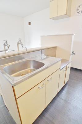 Kitchen. Sink is also widely space also kitchen