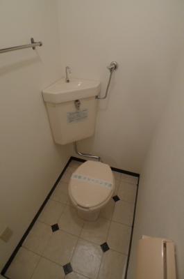 Toilet. Toilet floor is a stylish and clean