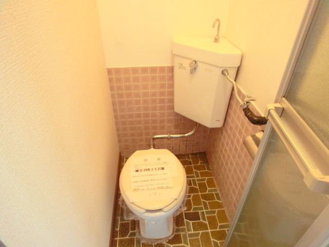 Toilet. With shelf!