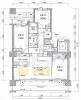 Floor plan. 3LDK, Price 21.9 million yen, Occupied area 80.61 sq m , Balcony area 20.14 sq m