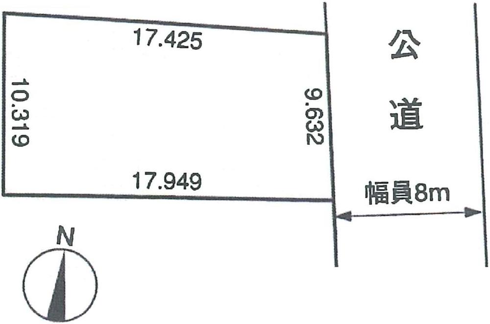Compartment figure. Land price 10.3 million yen, Land area 176.13 sq m