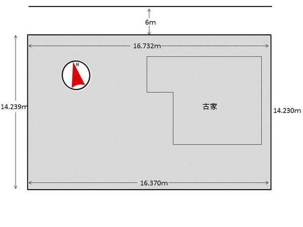 Compartment figure. Land price 7.8 million yen, Land area 233.02 sq m