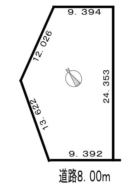 Compartment figure. Land price 11.8 million yen, Land area 276.09 sq m