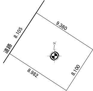 Compartment figure. Land price 4.4 million yen, Land area 74.3 sq m