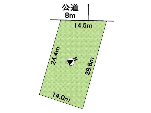 Compartment figure. Land price 14.8 million yen, Land area 373.55 sq m compartment view