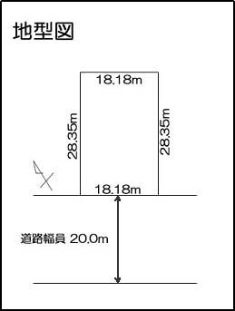 Compartment figure. Land price 45,800,000 yen, Land area 515.4 sq m