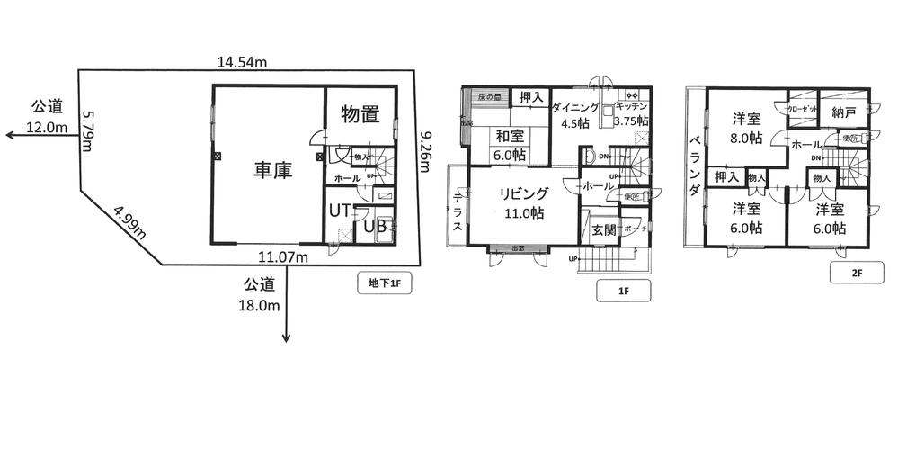 Floor plan. 15.8 million yen, 4LDK + S (storeroom), Land area 128.71 sq m , Building area 121.9 sq m floor plan