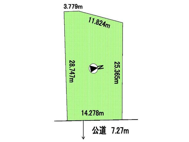 Compartment figure. Land price 13.8 million yen, Land area 403 sq m compartment view