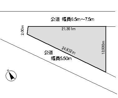 Compartment figure. Land price 6.5 million yen, Land area 172 sq m site (October 2012) shooting