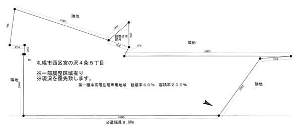 Compartment figure. Land price 12.8 million yen, Land area 1,728.3 sq m drawings