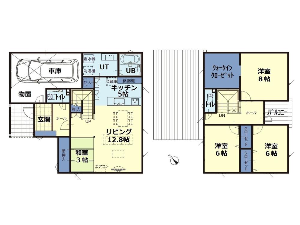 Floor plan. 35,800,000 yen, 4LDK, Land area 177.4 sq m , Building area 135.8 sq m