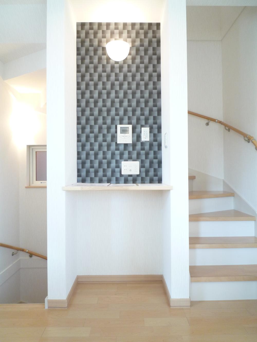 Other introspection. Stylish spiral staircase such a structure that follows from the first floor to the third floor