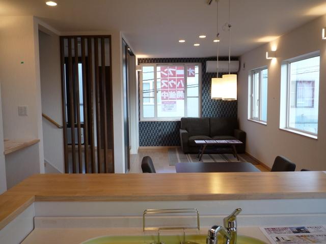 Living. Living room seen from the kitchen.