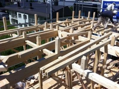 Construction ・ Construction method ・ specification. Except for the muscle and cracking part, Those compression bonding collected only with strong strength of wood. Again the fiber direction in parallel, Is a 1 Tsunishi was building material bonded. Since the benefits of laminated wood is removed muscle and cracking part in the manufacturing process, It mentioned that the intensity is high. Also, distortion ・ It is also known as one of the features that a very unlikely to occur, such as warp. Liang ・ Pillars, etc., I use to structure General.