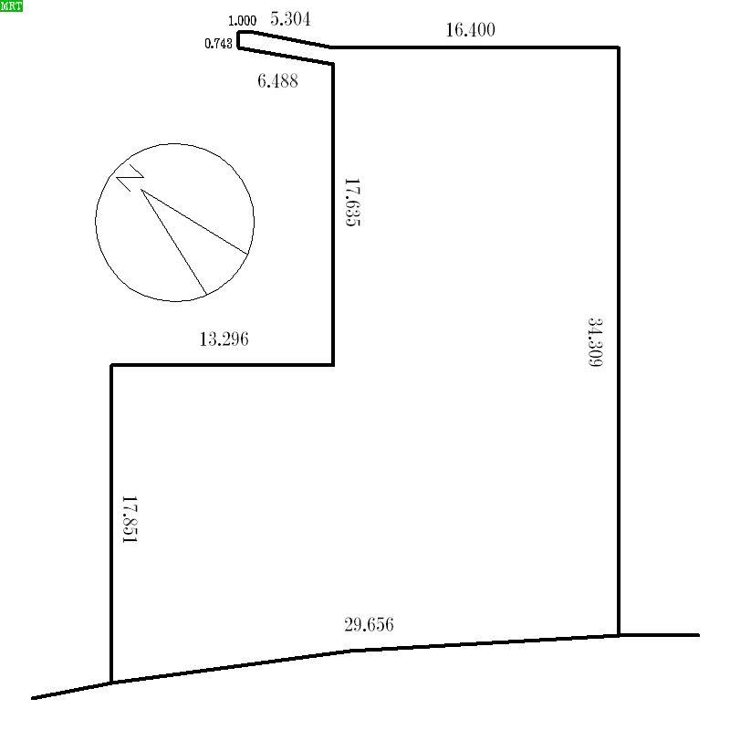 Compartment figure. Land price 58 million yen, Land area 801.05 sq m