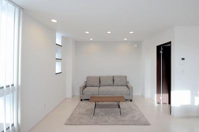 Living. Spacious living room bathed in soothing light