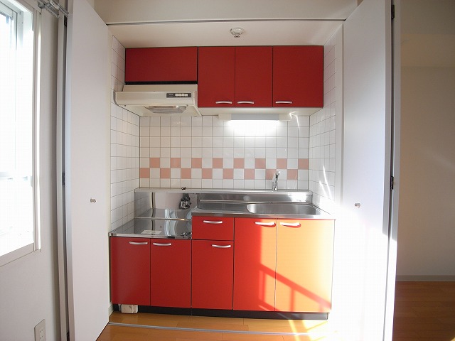 Kitchen. Cute red kitchen