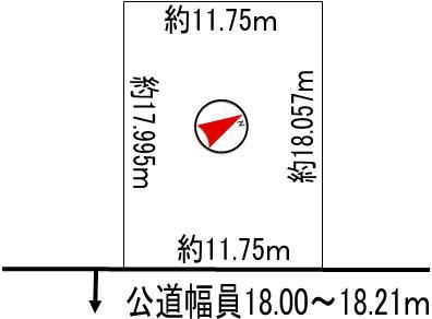 Compartment figure. Land price 6.5 million yen, Land area 211.79 sq m