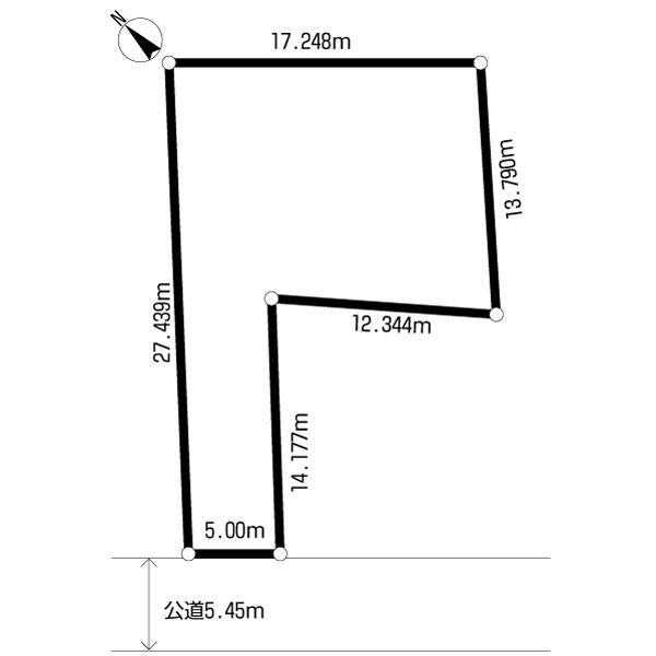 Compartment figure. Land price 8.8 million yen, Land area 301.85 sq m