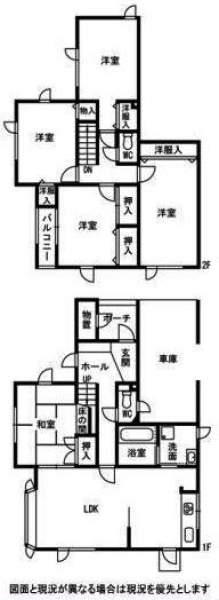 Floor plan. 19.3 million yen, 5LDK, Land area 174.15 sq m , Building area 131.66 sq m