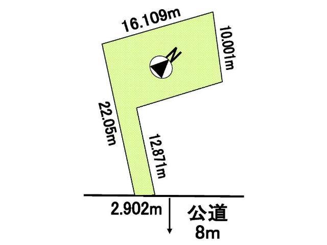 Compartment figure. Land price 5.9 million yen, Land area 190.15 sq m compartment view