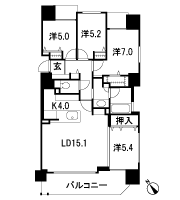 Floor: 4LDK + WIC, the occupied area: 91.81 sq m, Price: 40,153,000 yen