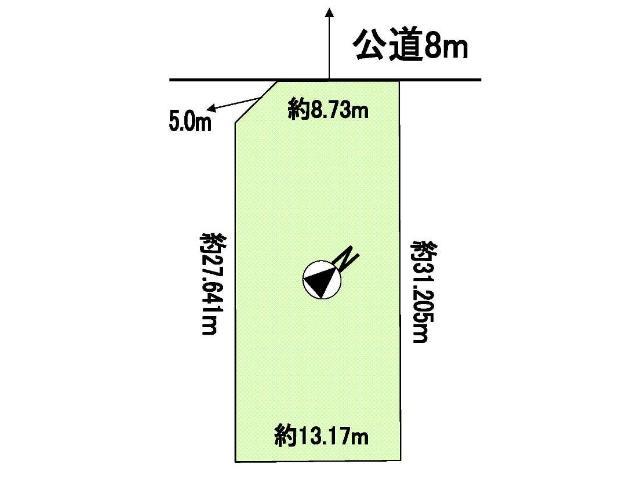 Compartment figure. Land price 25,700,000 yen, Land area 403.95 sq m compartment view