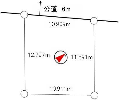Compartment figure. Land price 12 million yen, Land area 134.02 sq m
