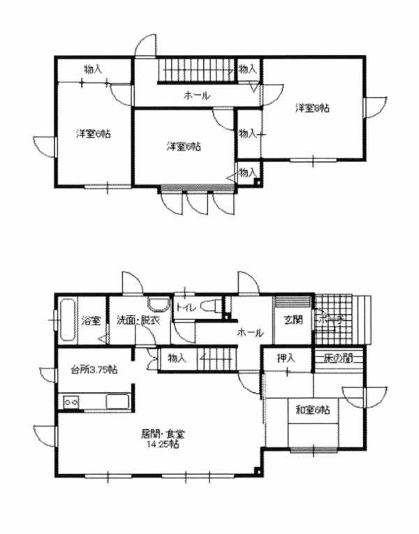 Floor plan. 16 million yen, 4LDK, Land area 194.22 sq m , Building area 110.28 sq m floor plan