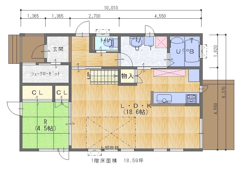 Floor plan. 25,500,000 yen, 4LDK, Land area 243.84 sq m , Building area 113.76 sq m 1 floor