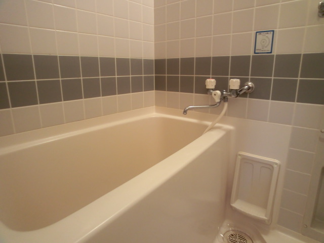 Bath. Beautiful tiled bathroom