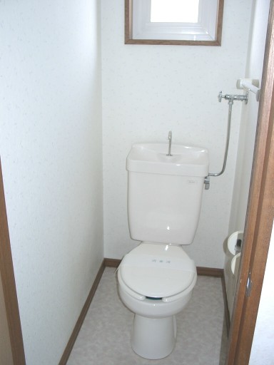 Toilet. With window