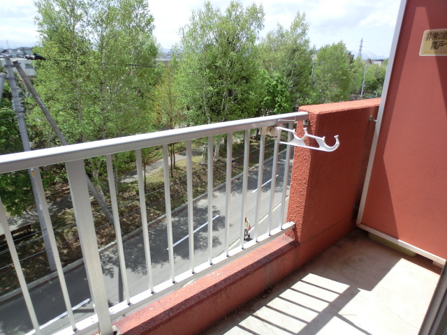 Balcony. You can also outside dry your laundry thing