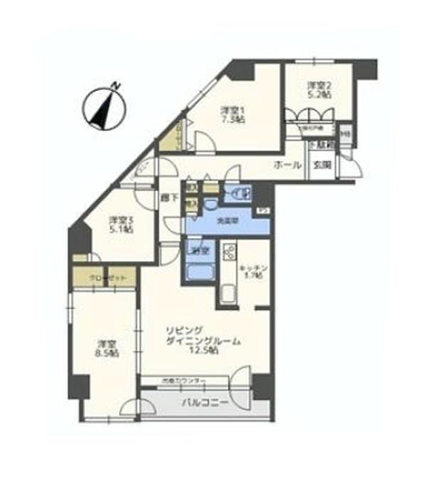Floor plan. 4LDK, Price 21.5 million yen, Occupied area 99.38 sq m , Balcony area 8.11 sq m floor plan