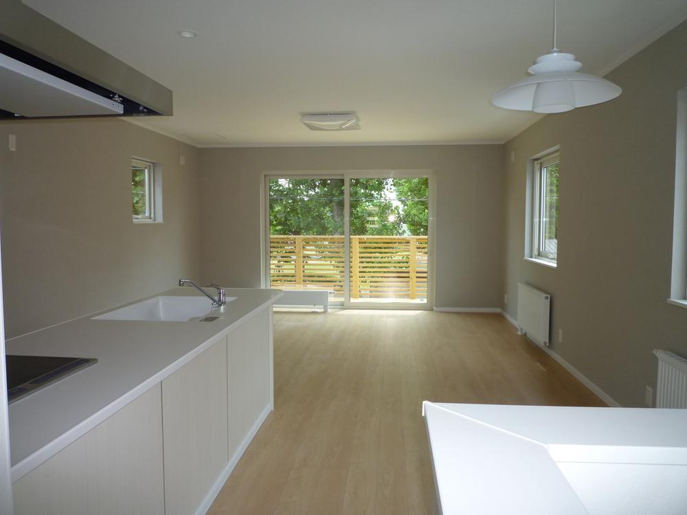 Living. Park across the street you can see from the living room