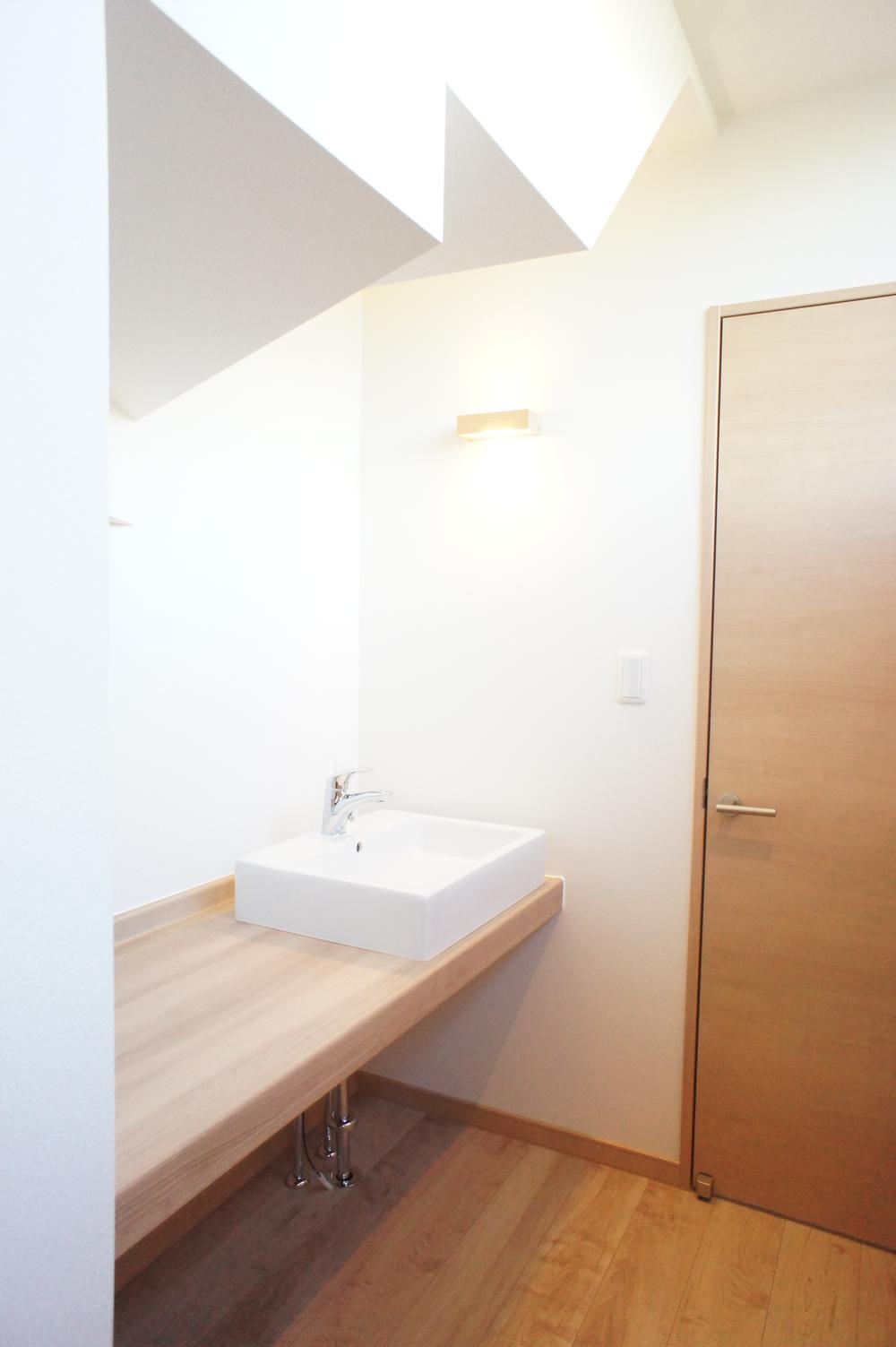Other Equipment. Utilizing the space under the stairs, Entrance direct connection of hand washing counter