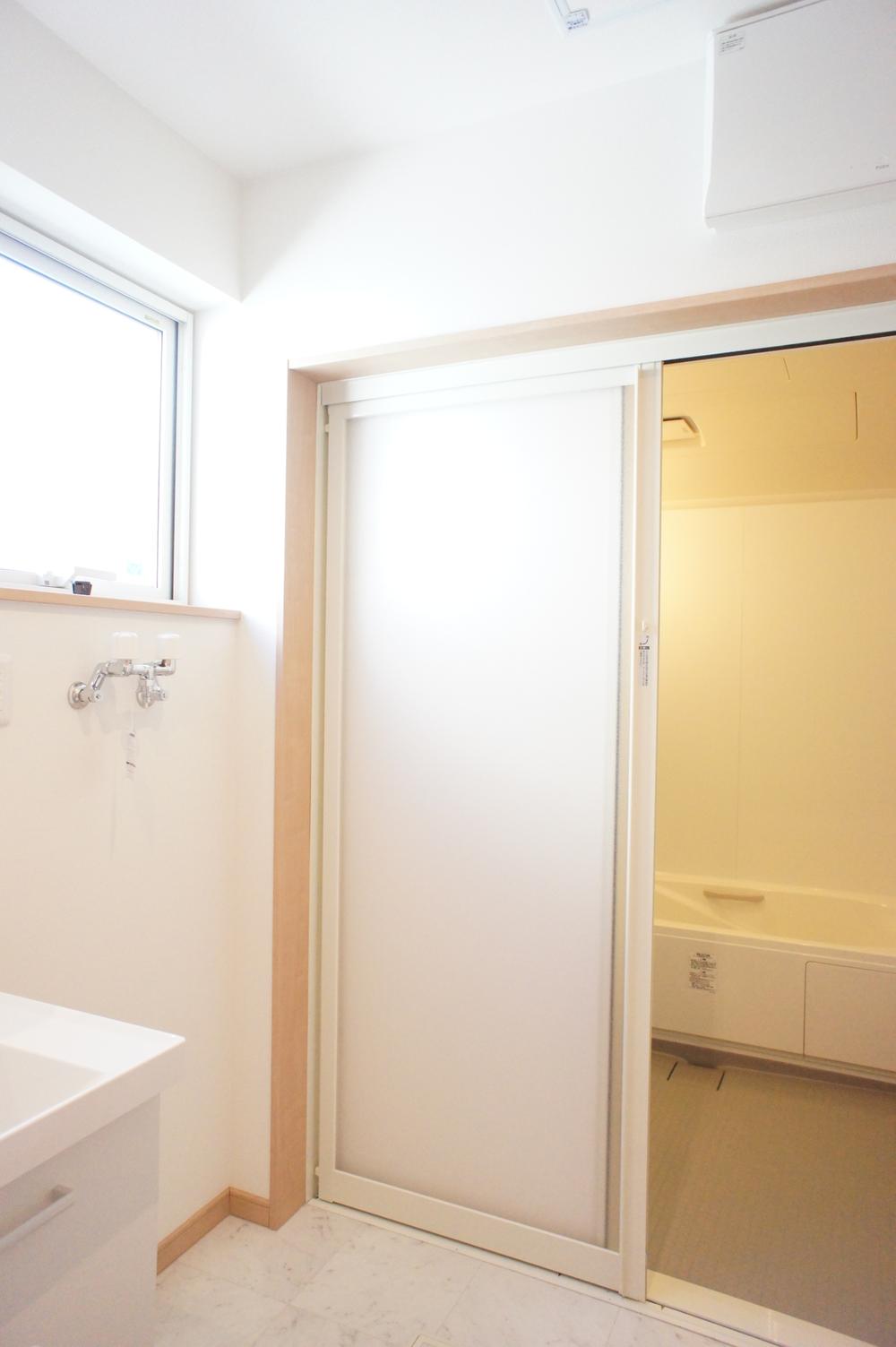 Other Equipment. The bathroom is set up a door of sliding. Design of safe and secure with a barrier-free