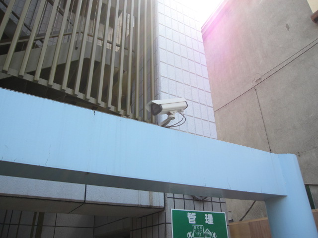 Building appearance. surveillance camera. Crime prevention will increase by only some. 