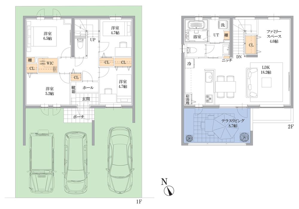 Floor plan. (A section), Price 29,800,000 yen, 4LDK+S, Land area 133.06 sq m , Building area 112.22 sq m