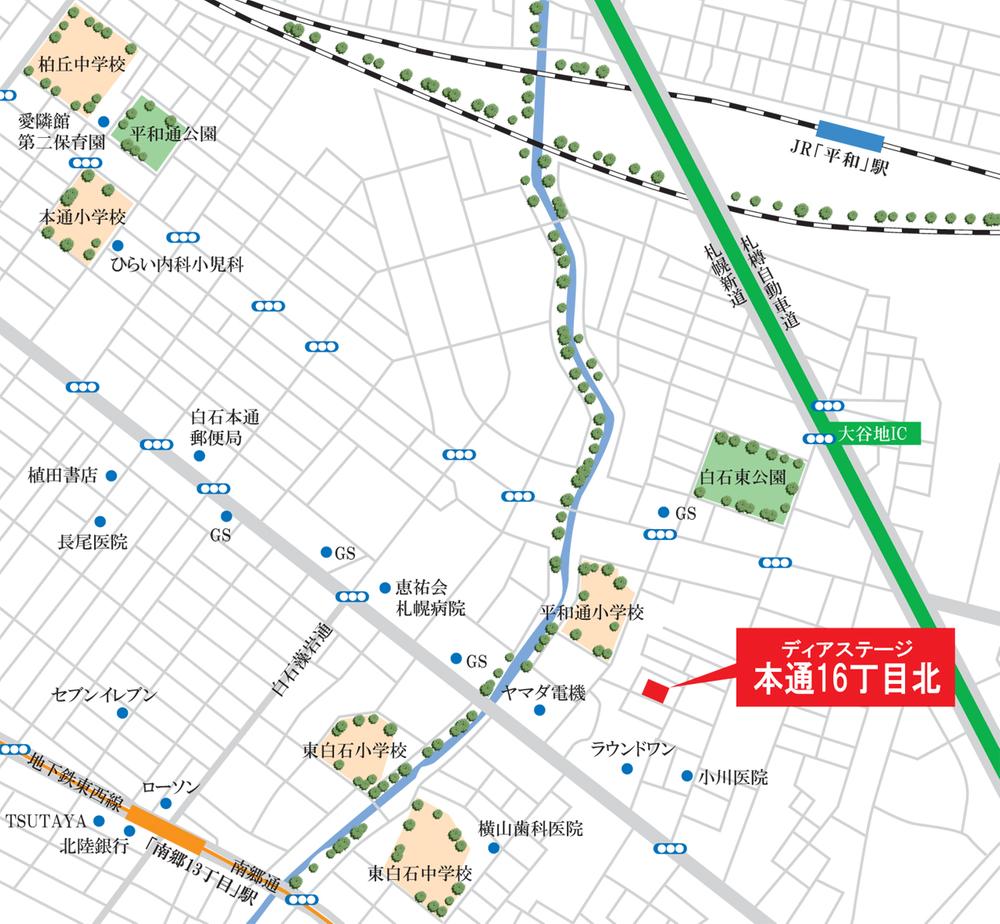 Local guide map. Local guide map ※ Because the site is currently under construction, Attendant does not have to wait.