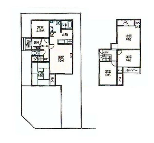 Floor plan. 15.8 million yen, 5LDK, Land area 177.59 sq m , Building area 100.44 sq m floor plan