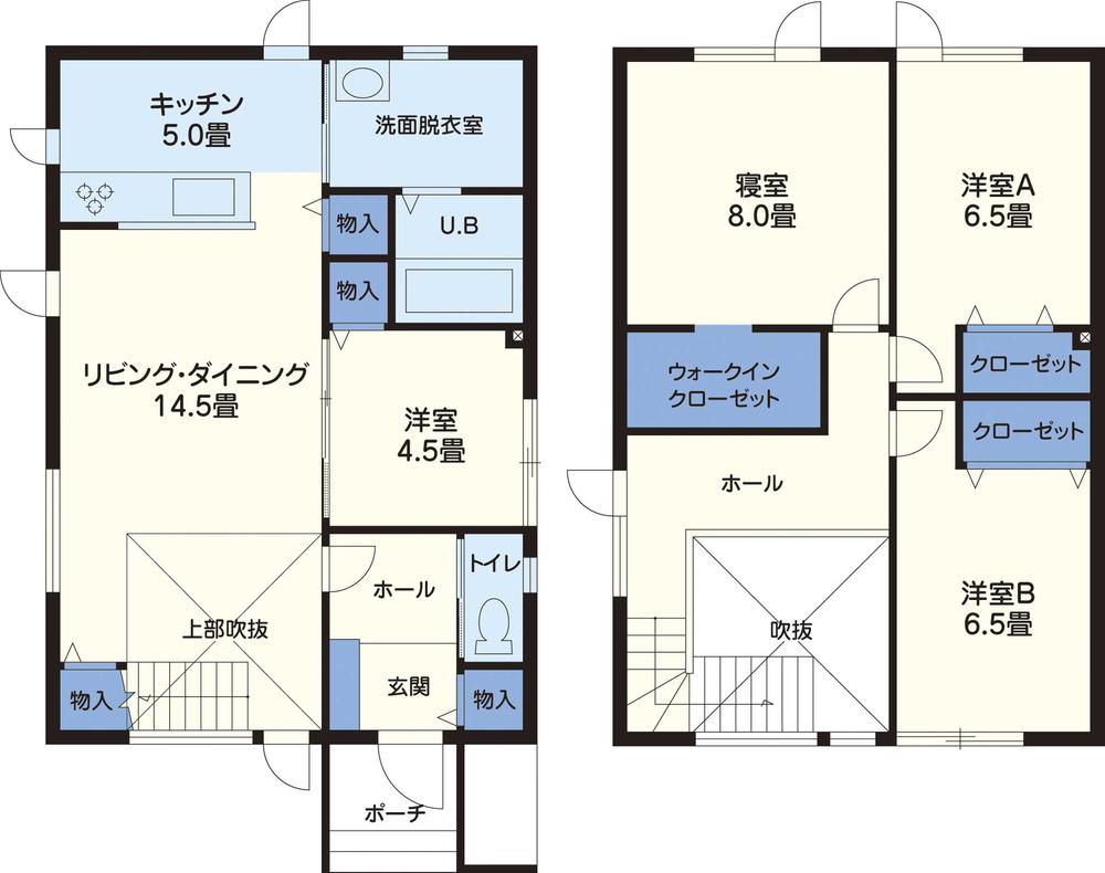 Floor plan. Price 32,800,000 yen, 4LDK, Land area 163.66 sq m , Building area 110.46 sq m