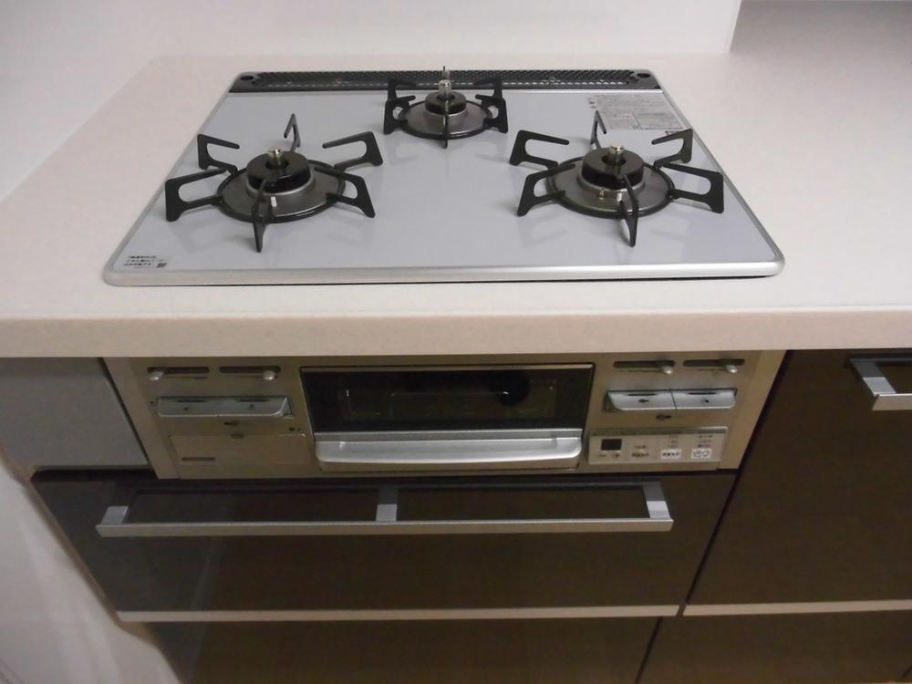 Kitchen. Gas stove of Crystal top