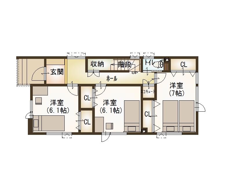 Floor plan. 25,900,000 yen, 3LDK, Land area 116.47 sq m , Building area 107.84 sq m 1F Floor Plan