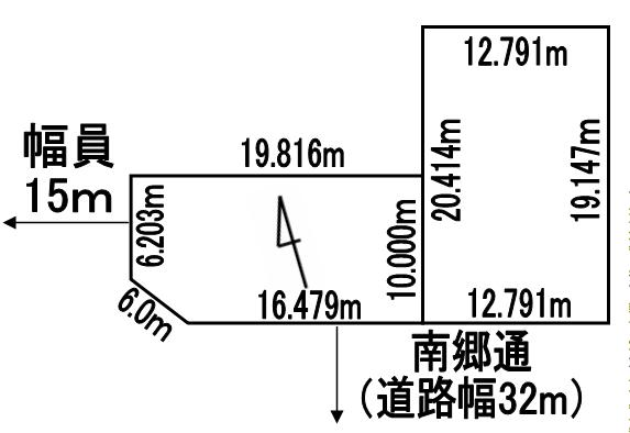Compartment figure. Land price 87 million yen, Land area 443.79 sq m