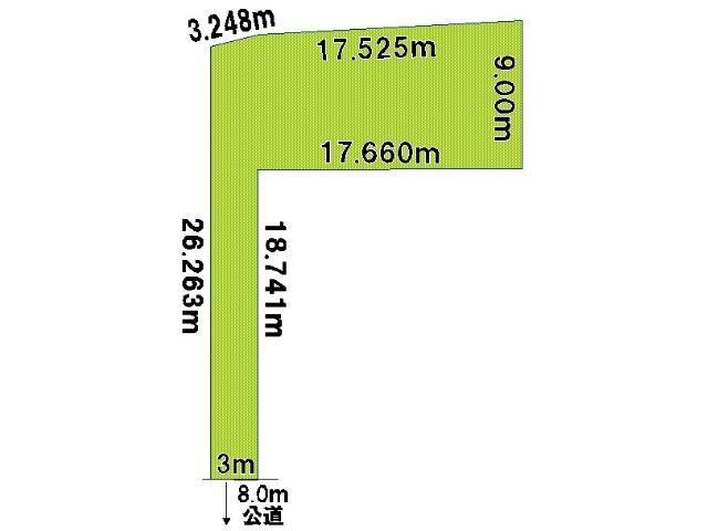 Compartment figure. Land price 6.8 million yen, Land area 230.94 sq m compartment view