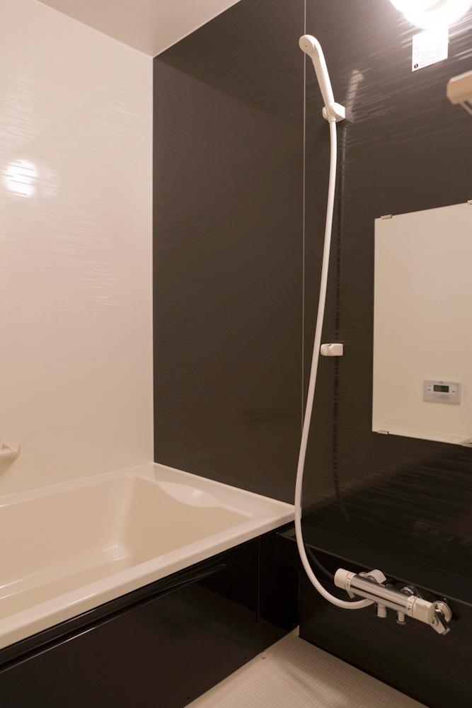 Bathroom. Bathroom to settle in chic shades