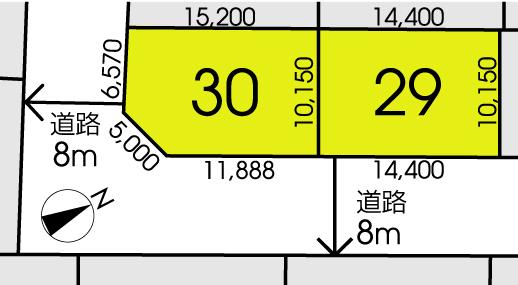 The entire compartment Figure. The entire compartment Figure. Sunny location facing the southeast side 8m road. No.30 is corner lot.
