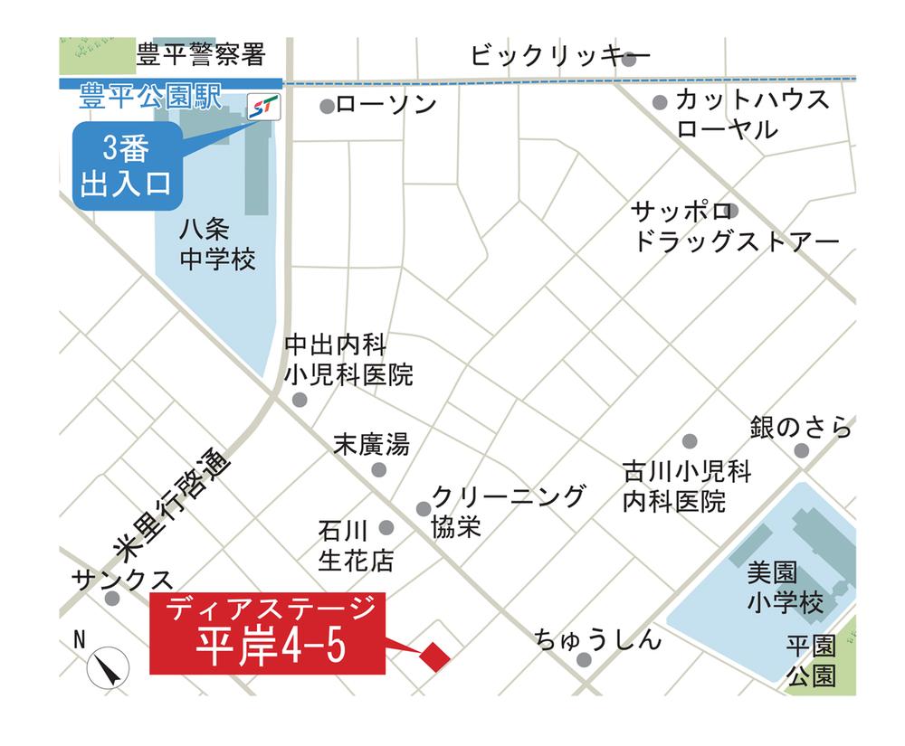 Local guide map. Model house guide map
