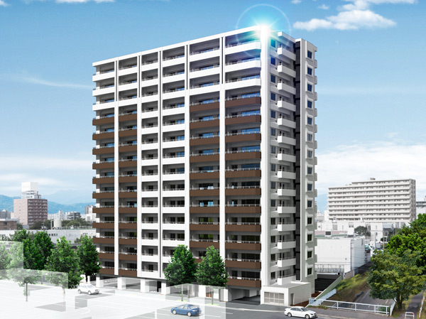 Shared facilities.  [Exterior - Rendering] Be born in all 70 House along Shiraishi cycling road with views of four seasons while jogging and walk <clean River finesse Higashisapporo Square>